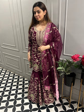 Embroidered Gharara Suit